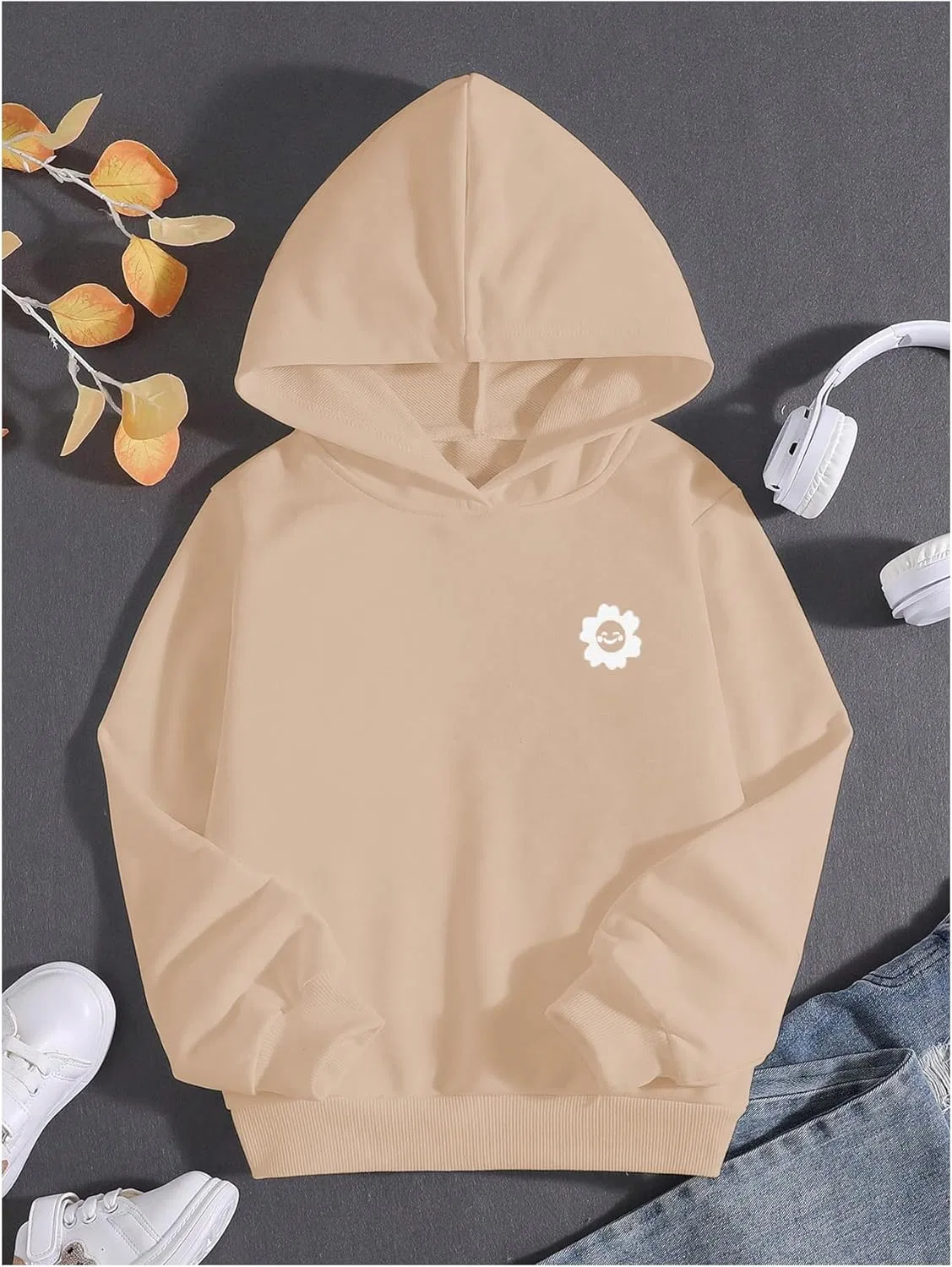 Детская толстовка с принтом COZYEASE, цвет Pure Apricot — фото 2