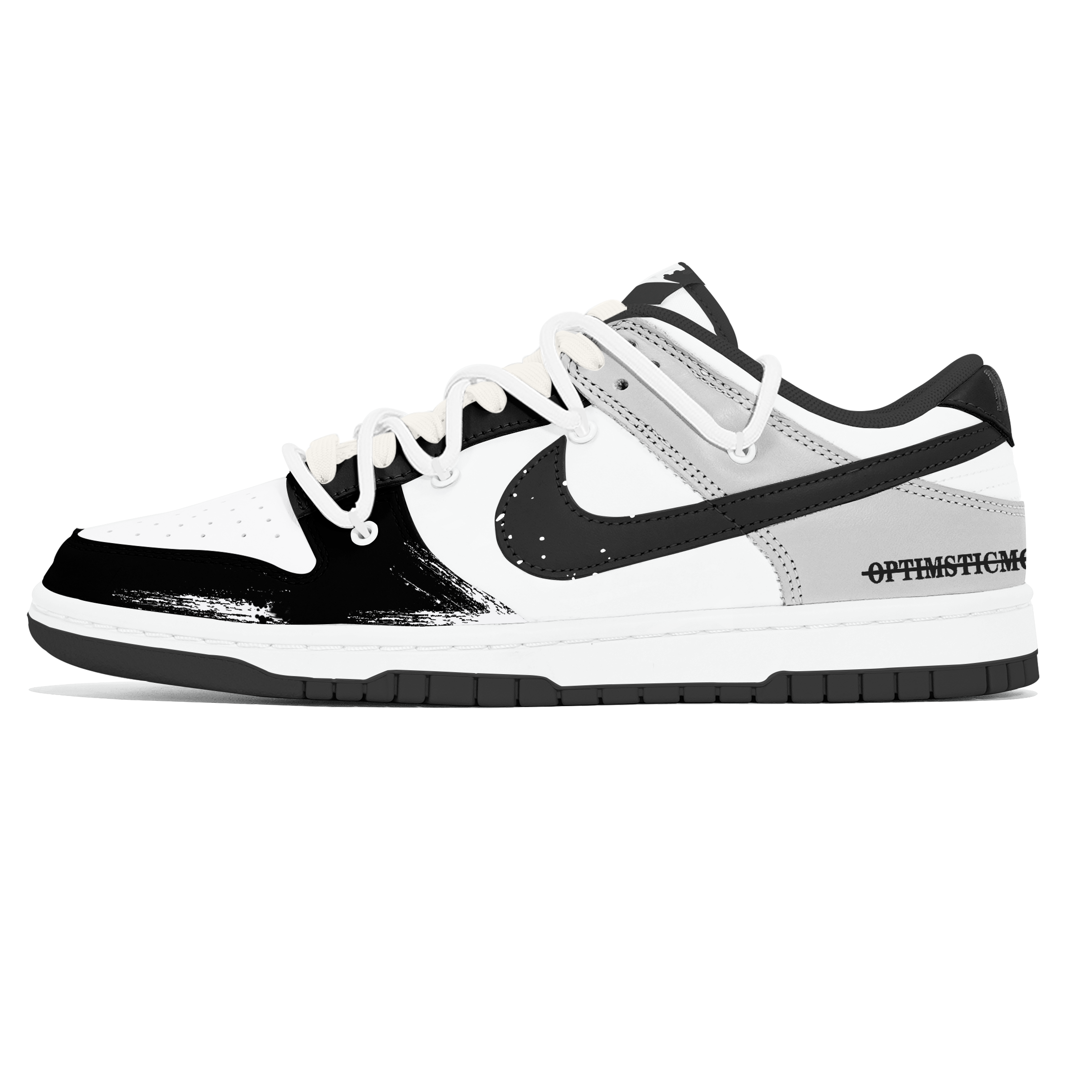

Nike Кроссовки для скейтбординга Dunk Lemon Joy, износостойкие, низкие, мужские, черно-серые
