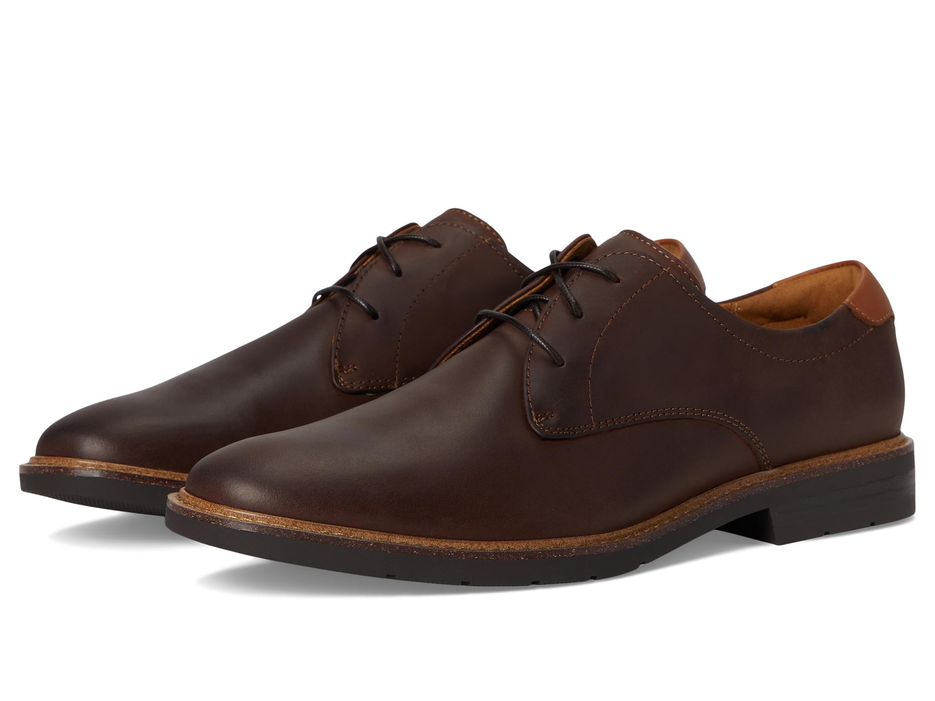 Туфли Florsheim Herington Plain Toe Oxford, цвет Brown Crazy Horse