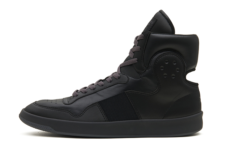 

1970 Легкие высокие винтажные баскетбольные кроссовки Mist Сделано в США Наппа натуральная кожа EQLZ EQUALIZER, черный