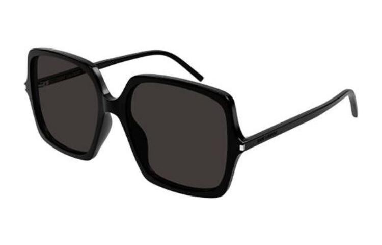 

Солнцезащитные очки Saint Laurent в крупной квадратной оправе, черный