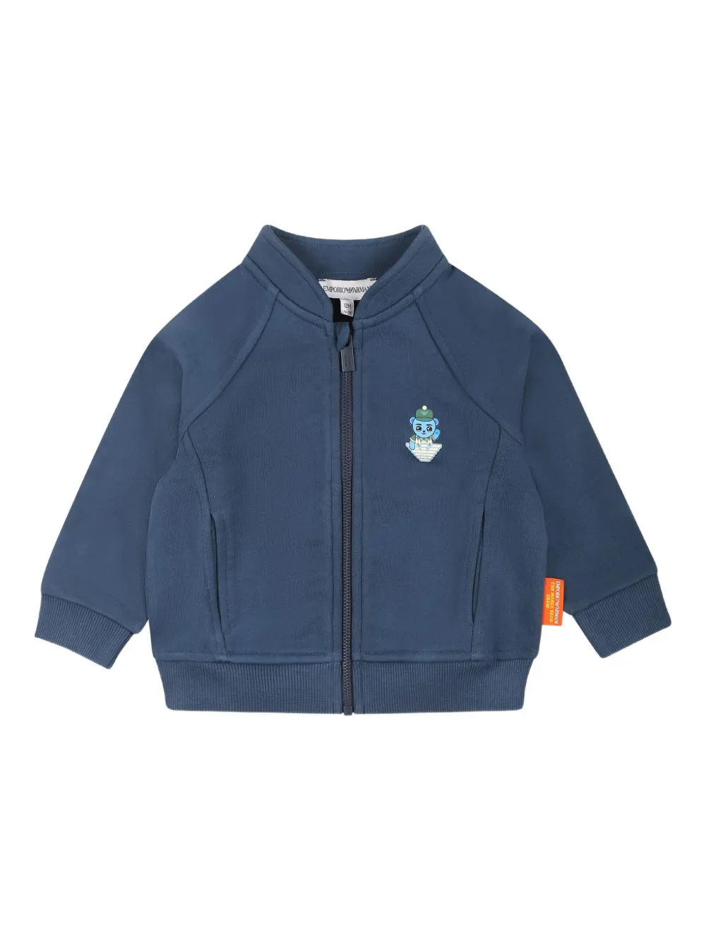 

Худи с логотипом Emporio Armani Kids, синий