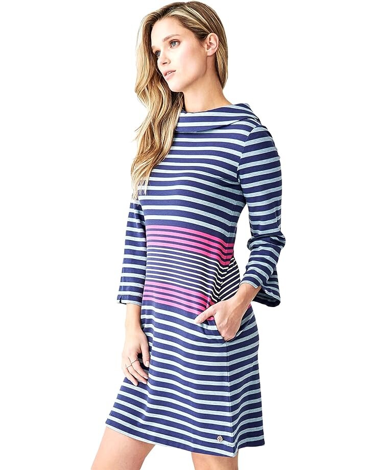 

Платье Hatley Katherine Dress, цвет Blue/Fedora Stripes