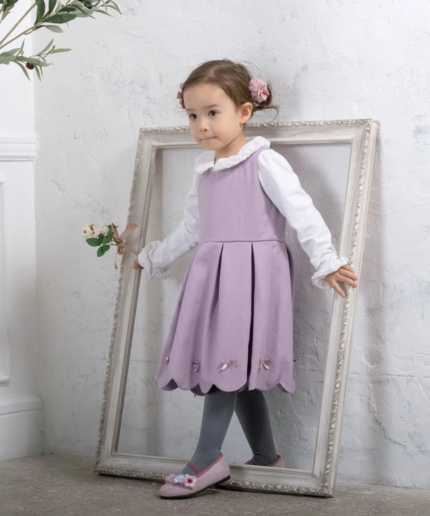 Формальный комплект с волнистым краем (2 предмета) Panpantutu, Lavender — фото 2