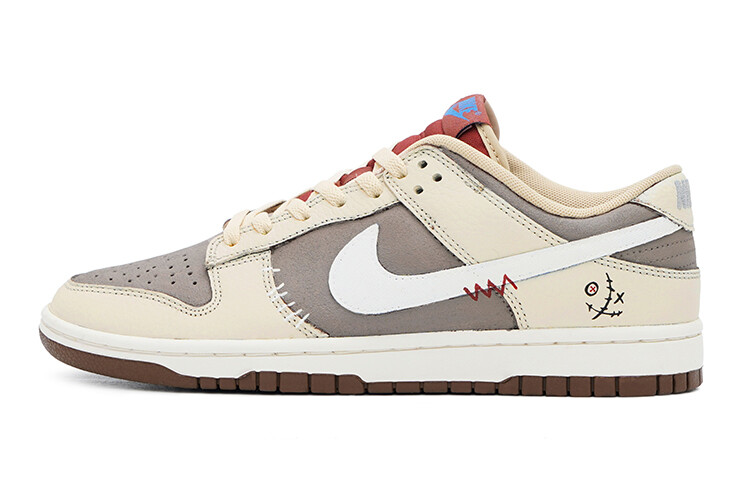 

Кроссовки Nike Dunk Skateboard Shoes Men Low-Top Brown Beige/White