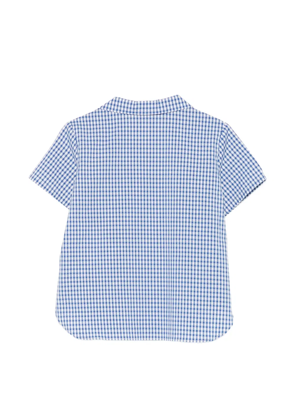 Рубашка в клетку Gucci Kids, синий — фото 2