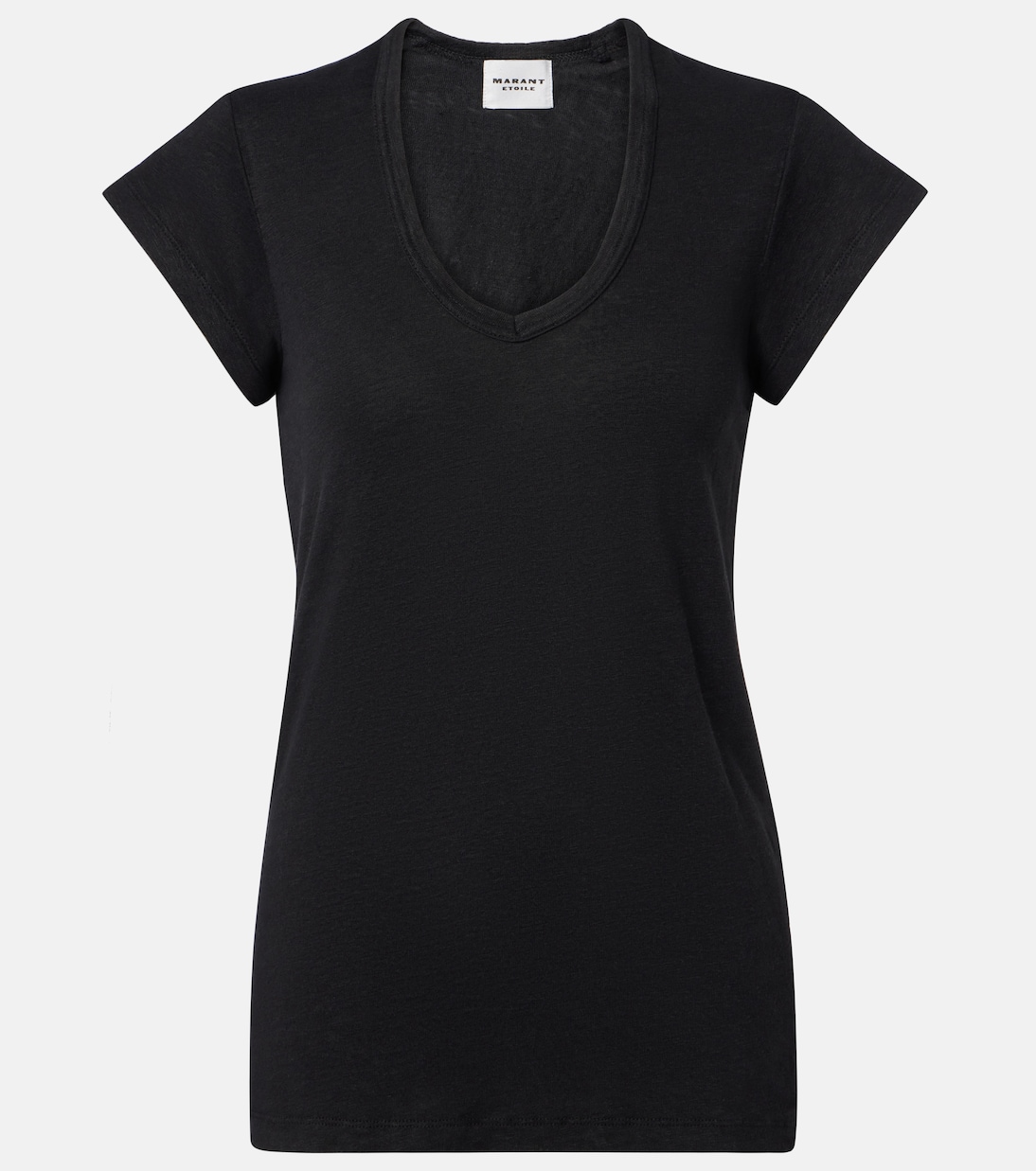 

Льняная футболка Marant Etoile, черный