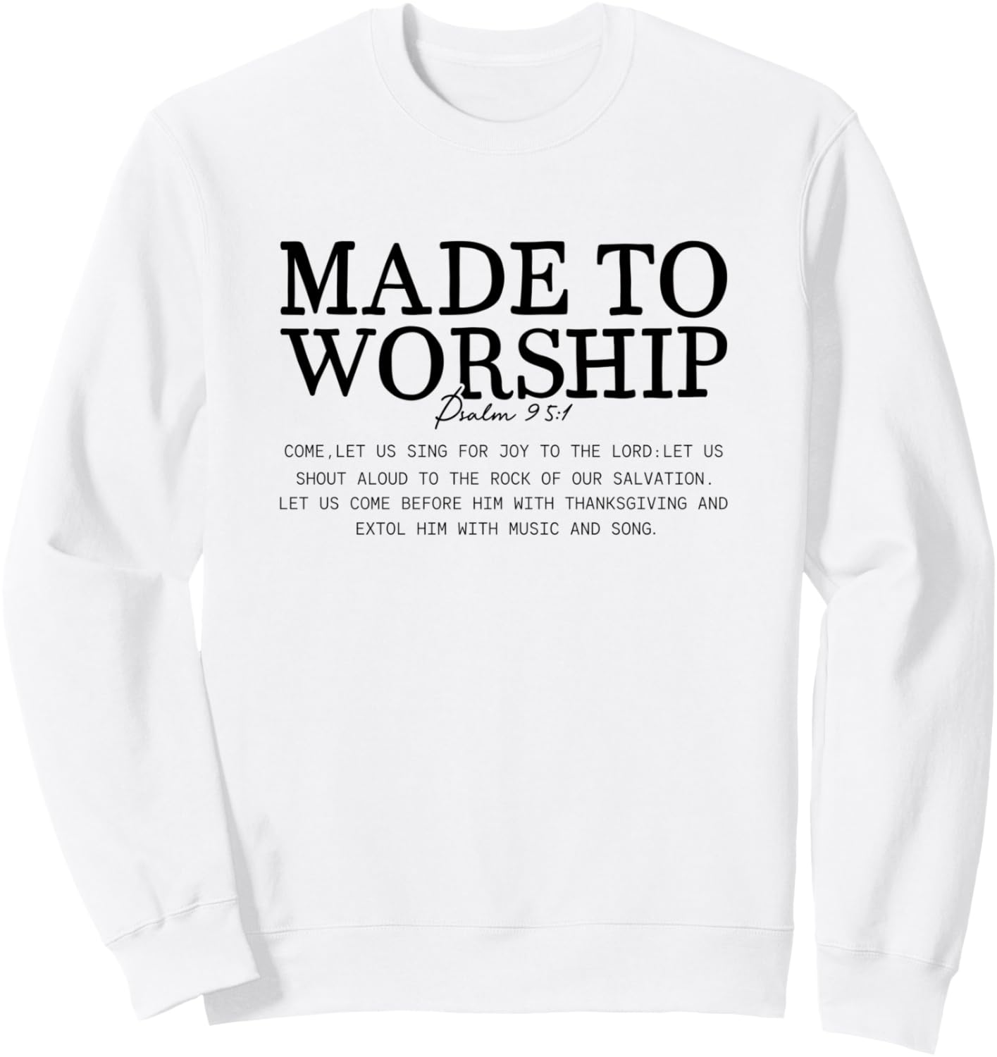 

Коллекция христианских библейских стихов, толстовка «Создано для богослужения» The Believer Corner, белый