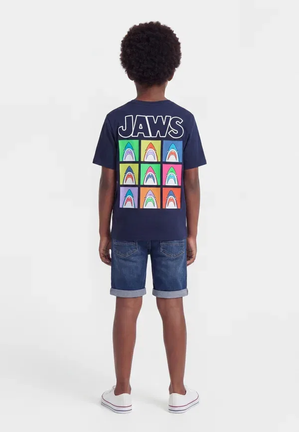 Футболка Name It Nkmmamut jaws box print t-shirt, темно-синий — фото 2