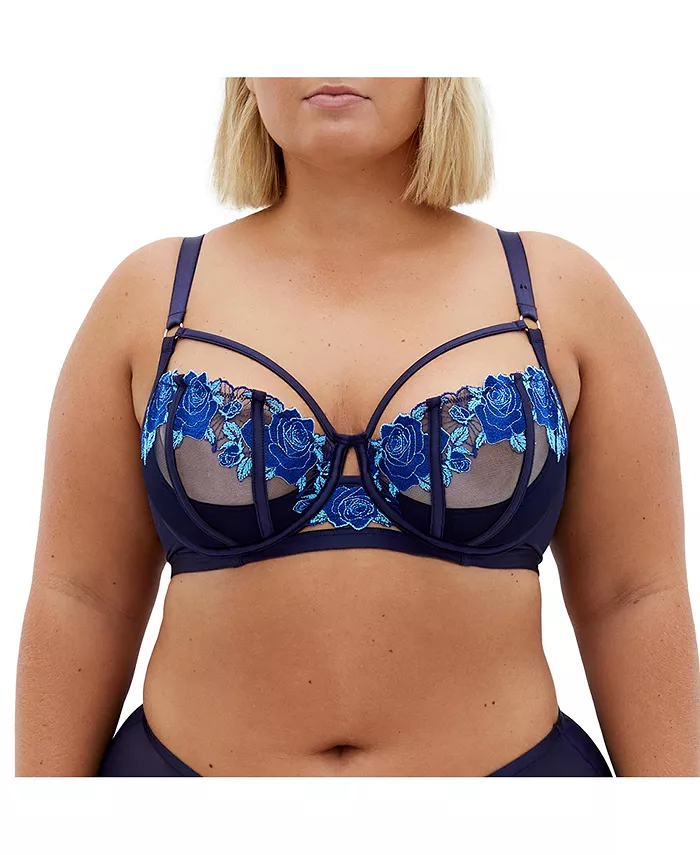 

Бюстгальтер Serena Demi размера Plus на косточках CITY CHIC, синий