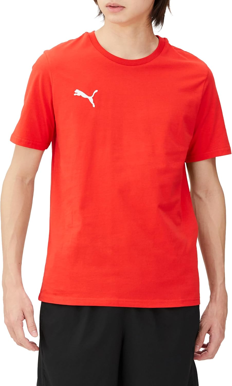 

Мужская повседневная футболка PUMA TeamGOAL 659376 для футбола, американского футбола, клубных мероприятий и командных тренировок, белый/красный