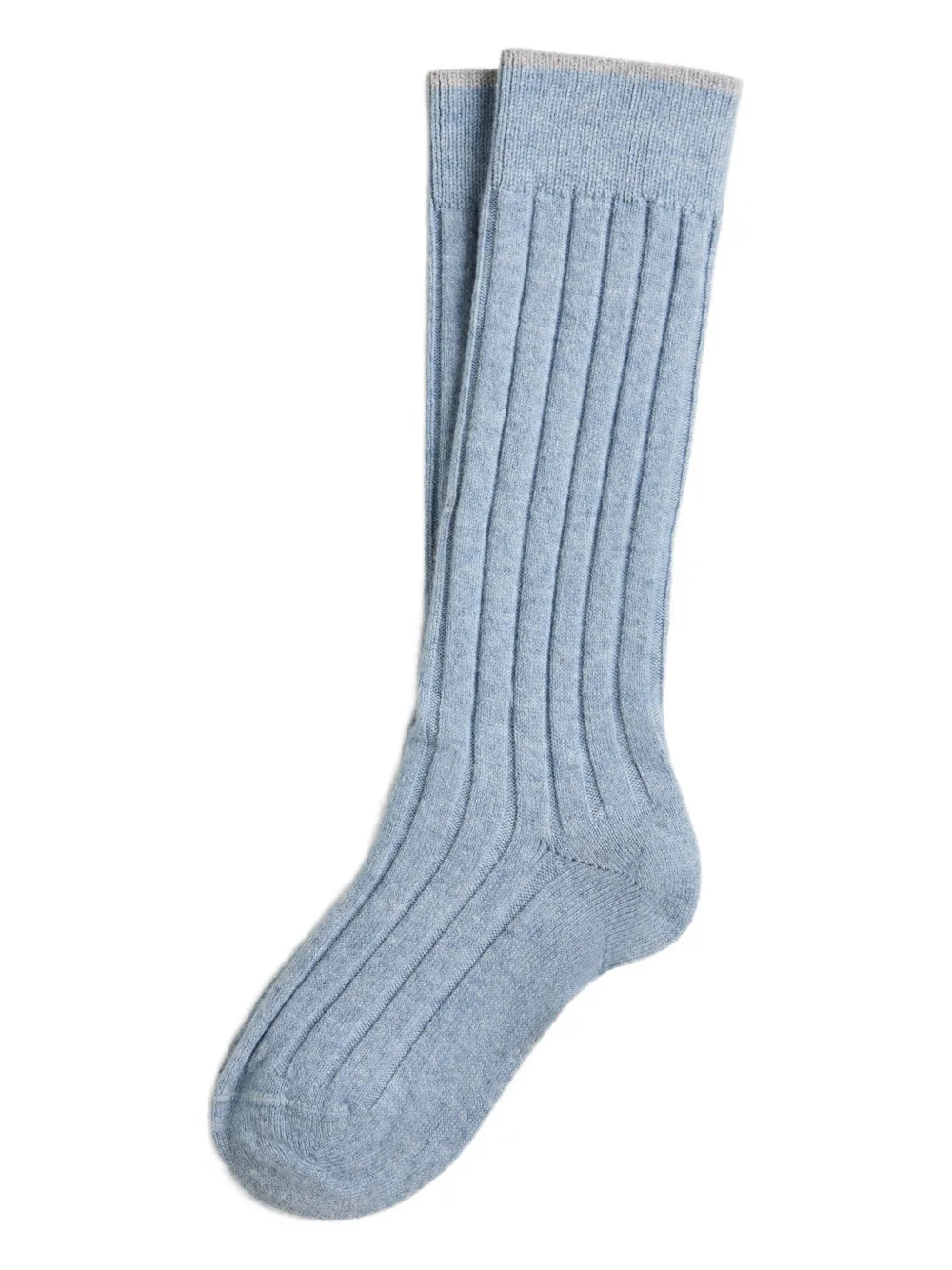 

Носки в рубчик Brunello Cucinelli Kids, синий