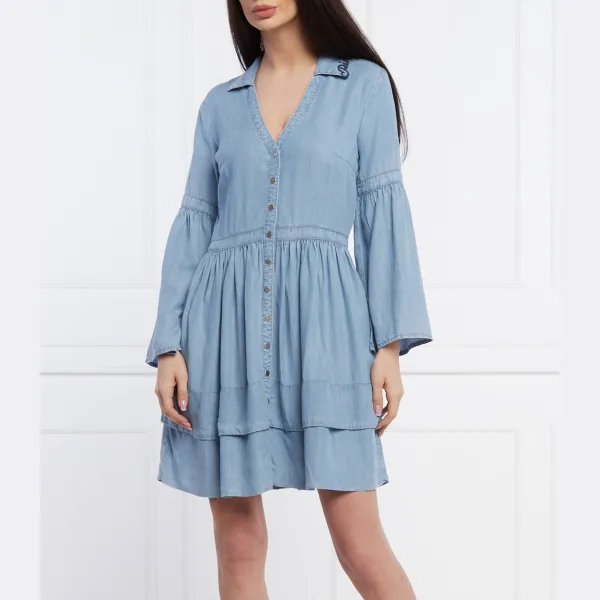 

Бережное платье Pinko, синий