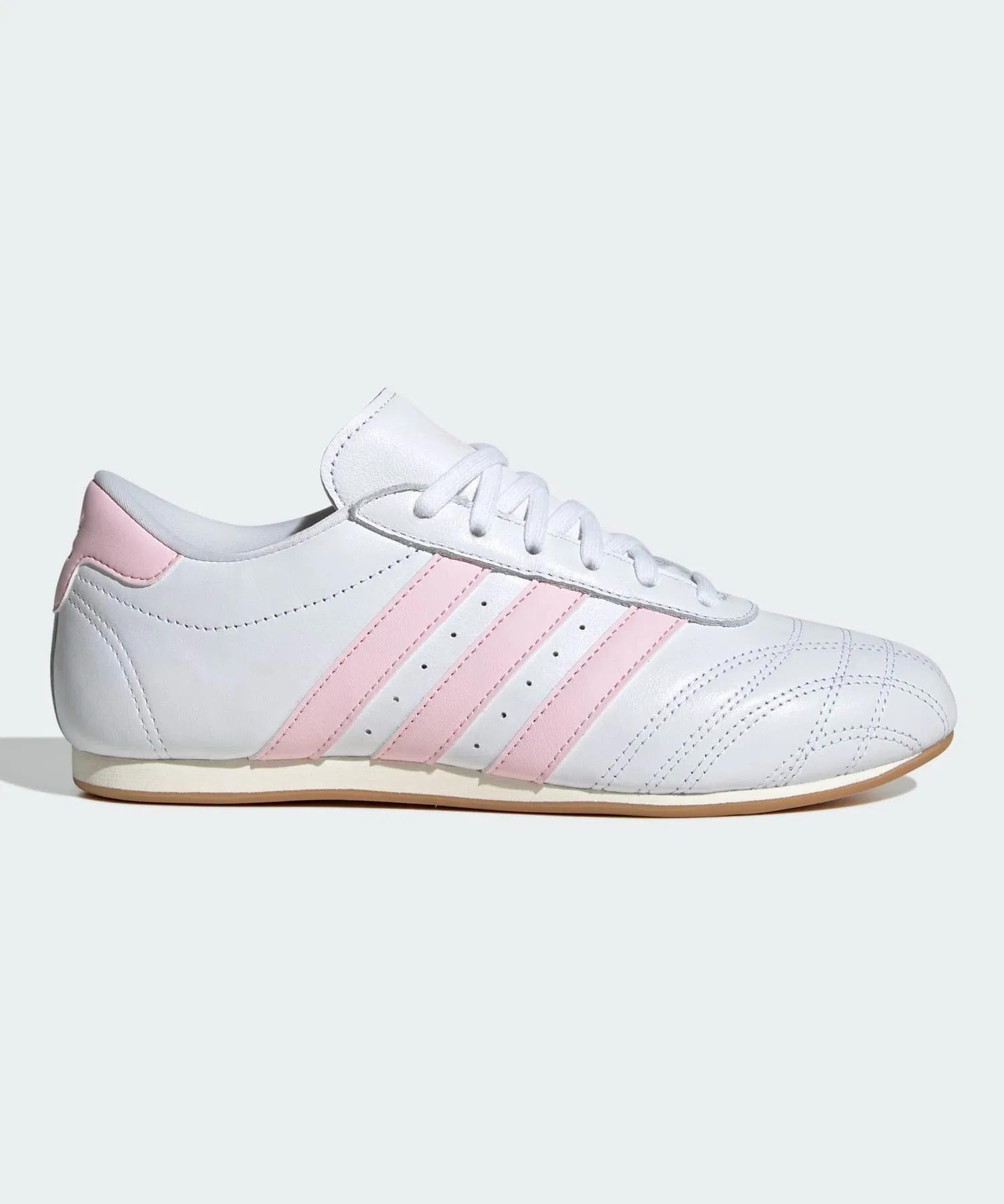Унисекс кроссовки для тхэквондо adidas Originals из натуральной кожи бело-розовые