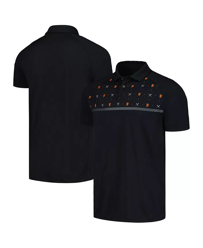 

Мужская черная бейсбольная поло San Francisco Giants Sector Batter Up реглан LevelWear