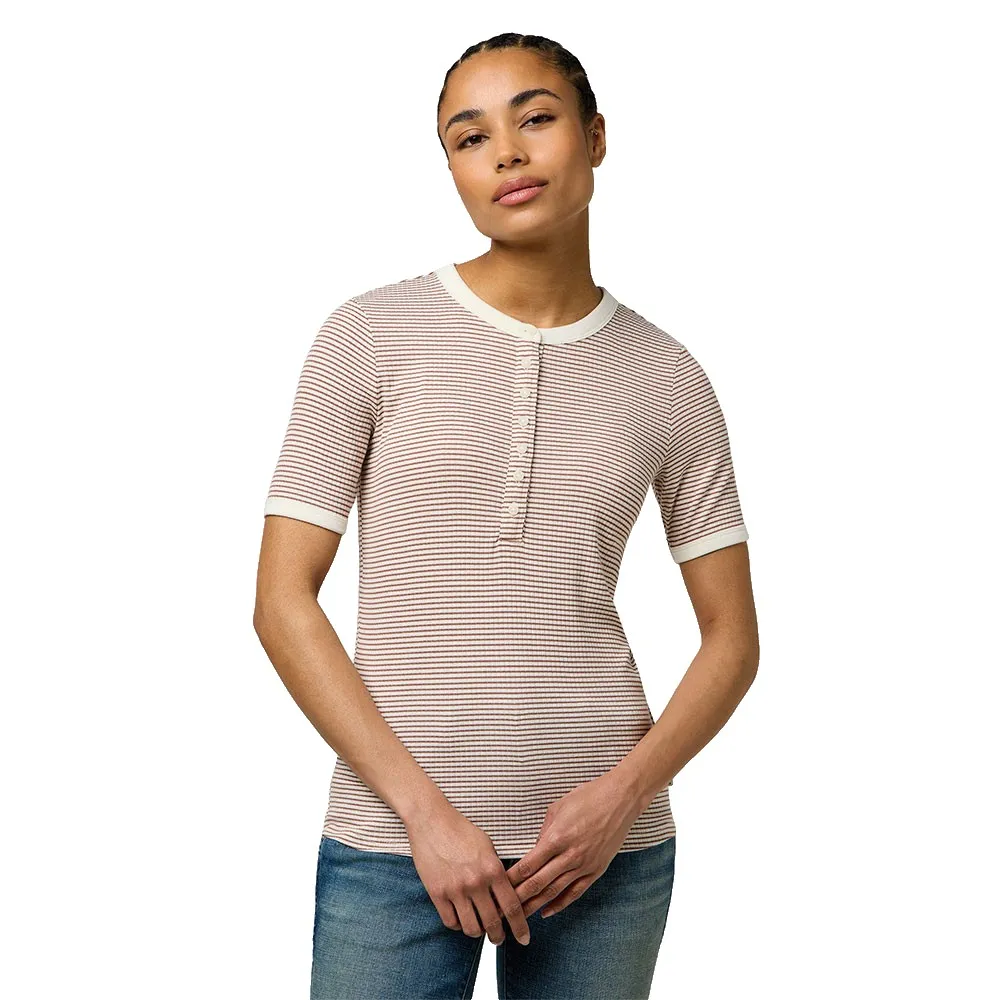 

Футболка с коротким рукавом Wrangler Henley Slim Fit, бежевый
