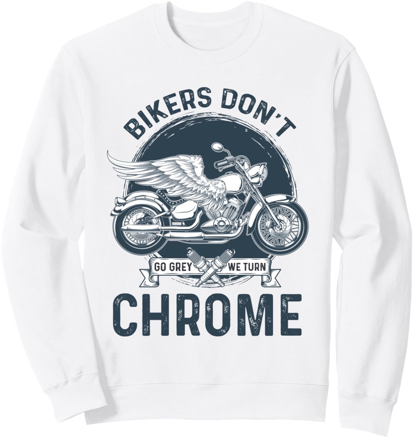 

Толстовка Biker Will Not Gray So Chrome, серая Bikers Don'T Go Grey We Turn Chrome., Серый, Толстовка Biker Will Not Gray So Chrome, серая Bikers Don'T Go Grey We Turn Chrome.