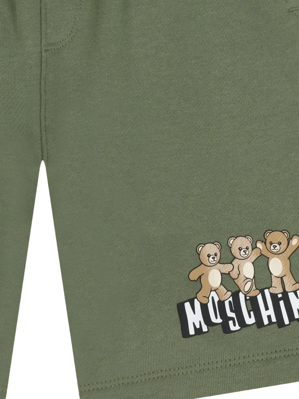 Шорты Teddy-graphic Moschino Kids, зеленый — фото 3
