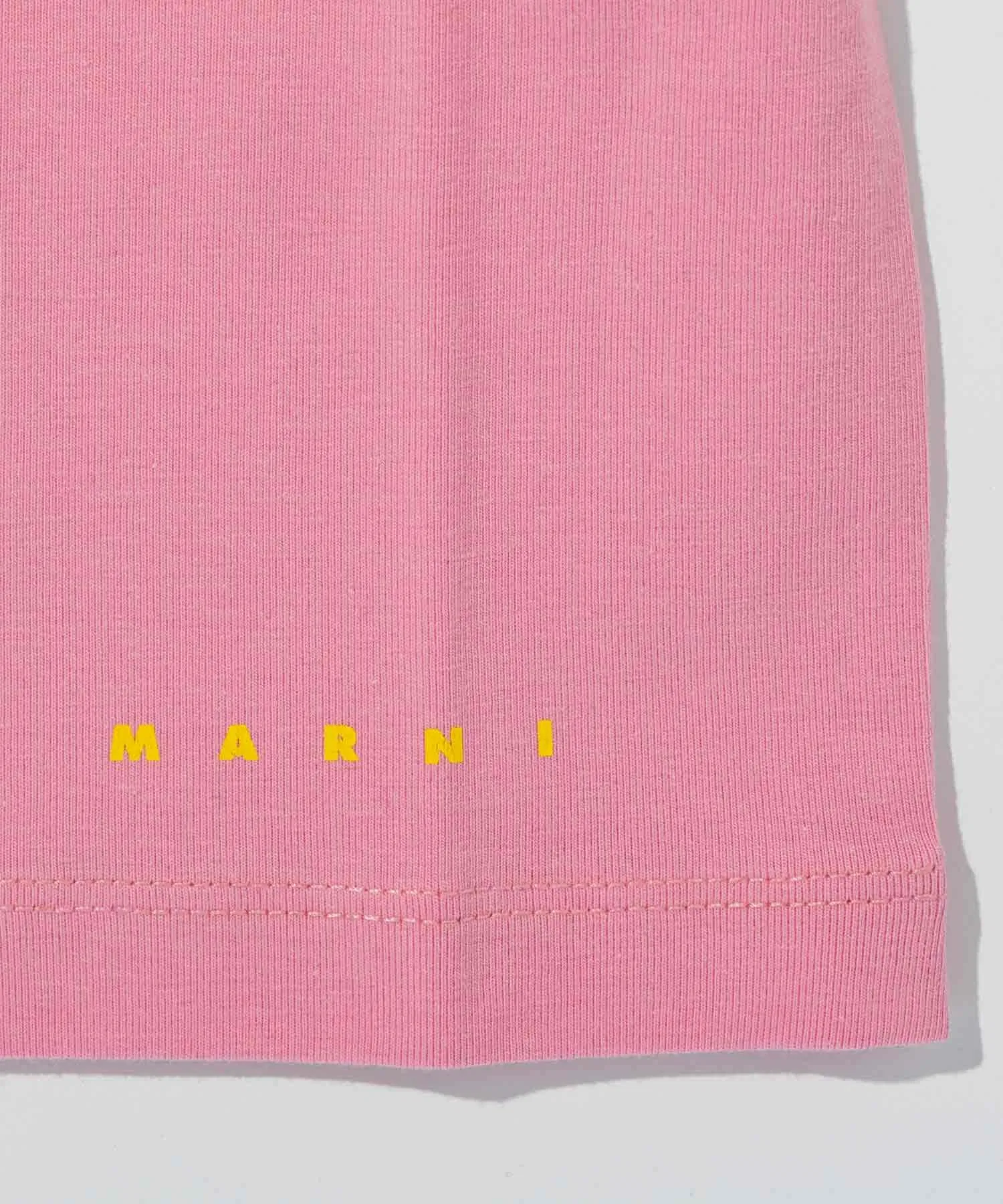 Футболка MARNI Kids & Junior круглая горловина розовая — фото 4