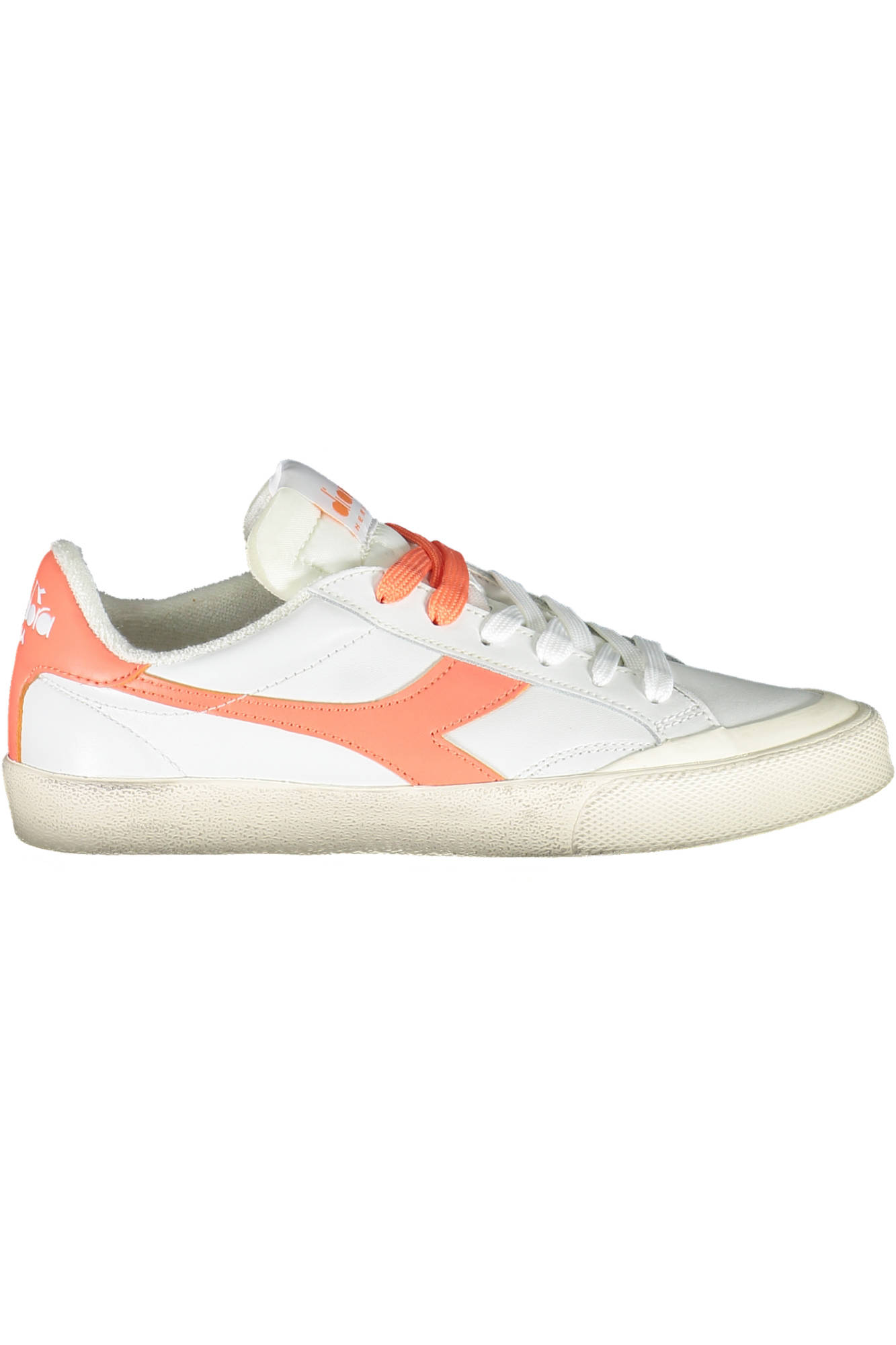 Кроссовки спортивные женские Diadora, белый / оранжевый