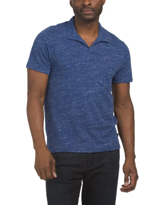 

Топ-поло Johnny с воротником Lucky Brand, цвет Blue Depths
