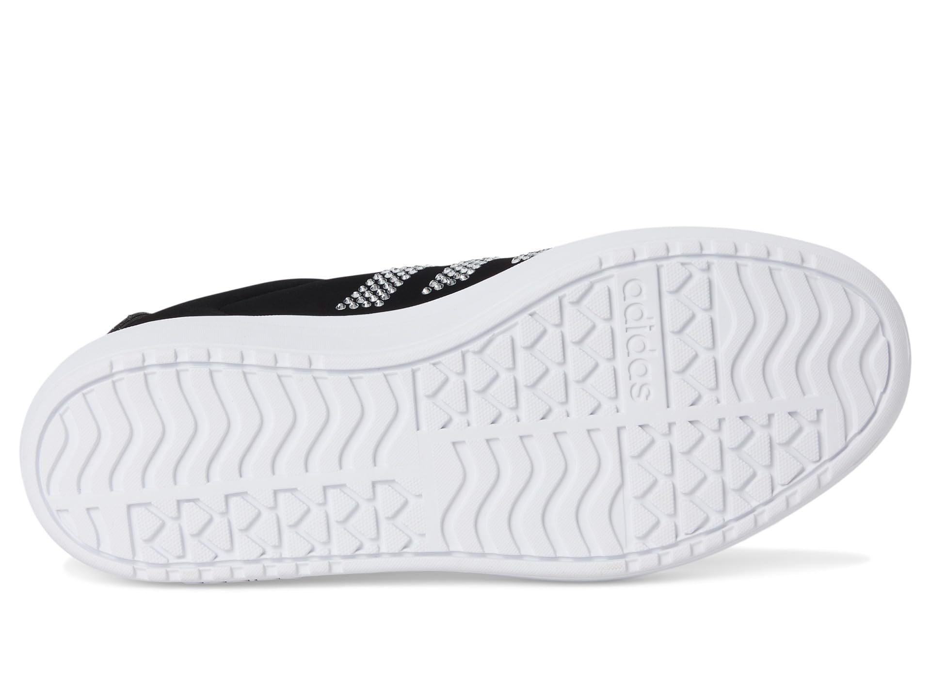 Кроссовки Adidas Kids Vl Court Bold Lifestyle Shoes, Black/White/Clear Pink — фото 3