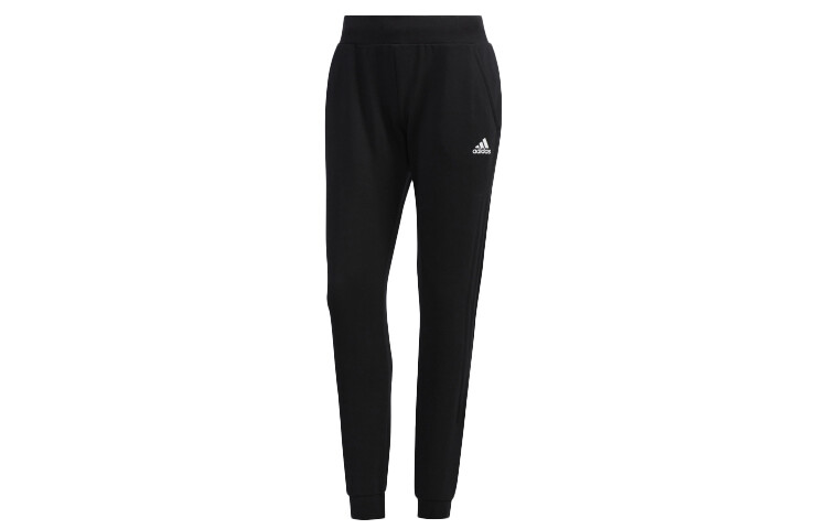 

Трикотажные спортивные штаны женские черные Adidas