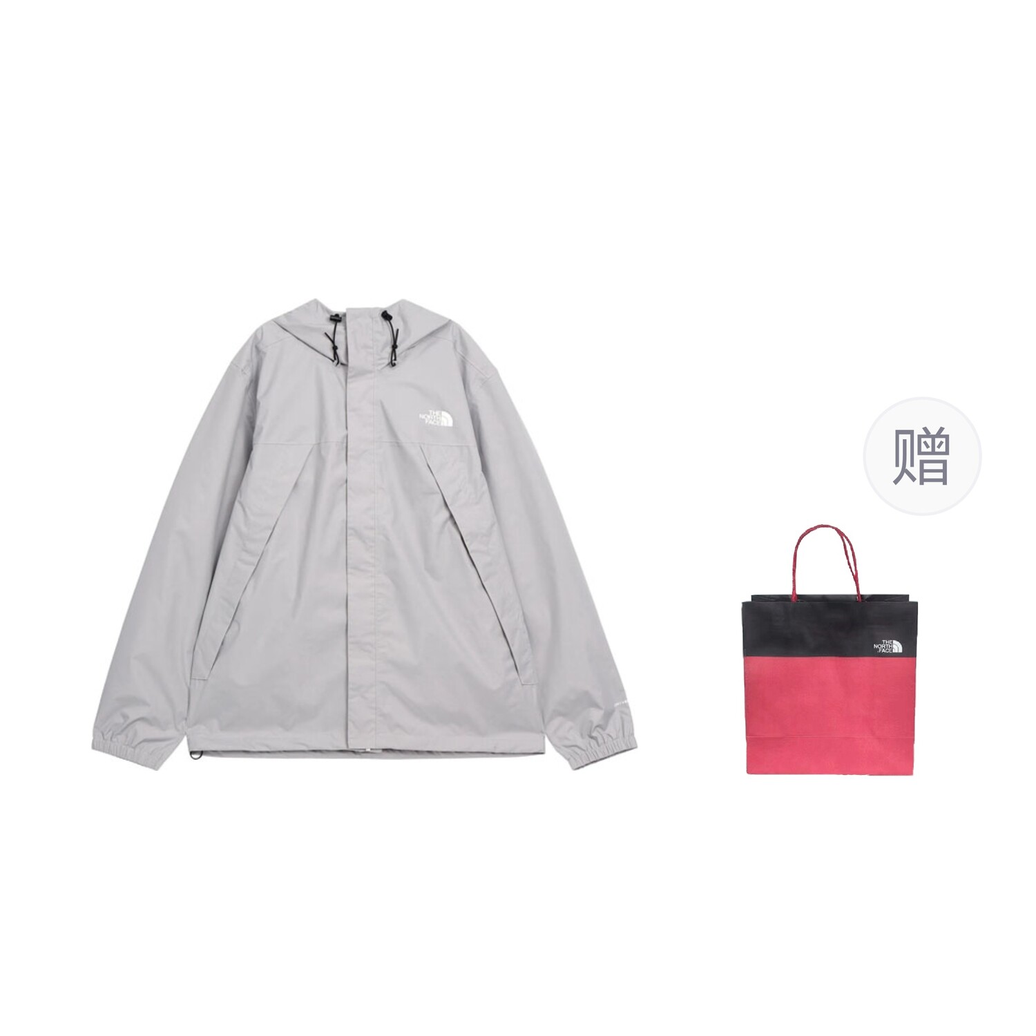 

Ветровка мужская серый + подарочный пакет The North Face