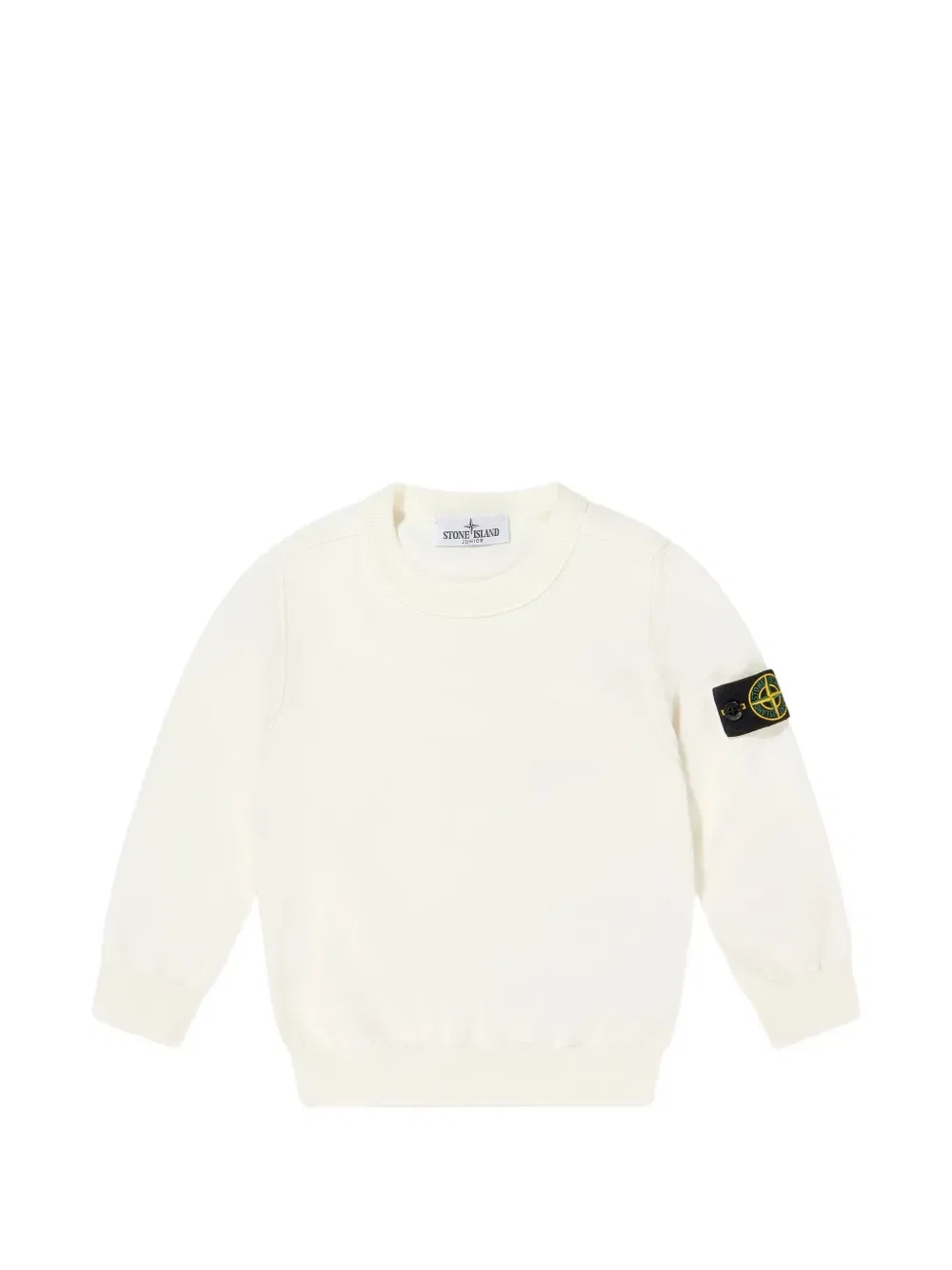 Свитер с круглым вырезом Stone Island Junior, нейтральный