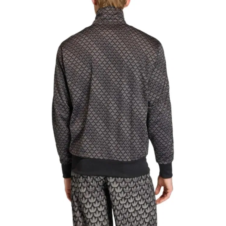 Толстовка Firebird Loose Monogram Adidas Originals, Black — фото 4