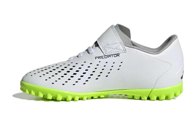 Футбольные бутсы детские серии PREDATOR, низкие, белые/черные/зеленые Adidas, зеленый — фото 2