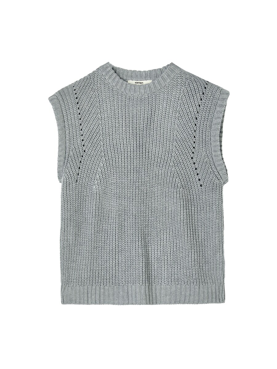 

Вязаный кардиган Koton Knitted Vest, серый