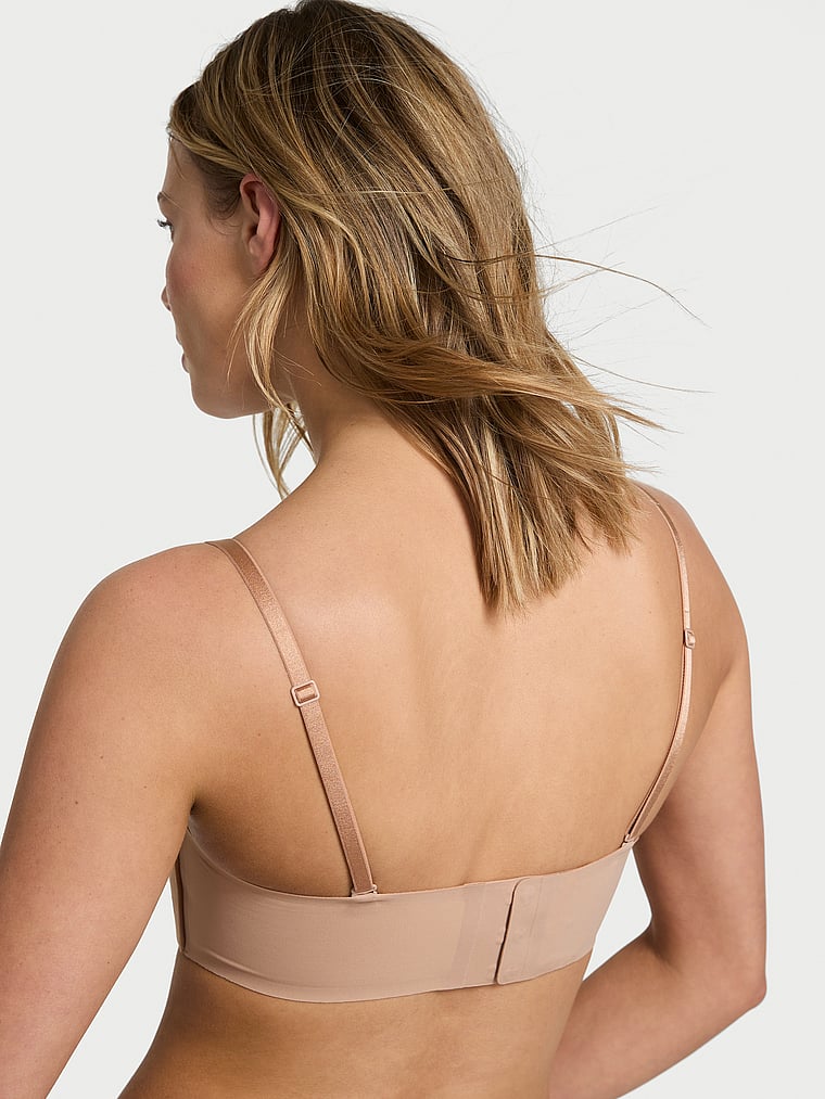 Невидимый бюстгальтер без бретелек с косточками пуш-ап от Victoria's Secret Perfect Comfort Victoria'S Secret Bare, цвет smooth praline — фото 4