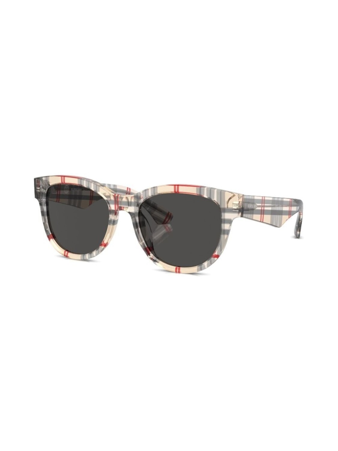 Burberry Eyewear солнцезащитные очки в оправе панто с узором Vintage Check, нейтральный цвет — фото 2