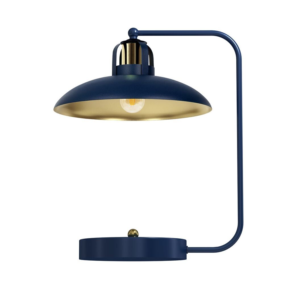 

Настольная лампа Felix Navy Blue/Gold 1Xe27 Прикроватная лампа Ночная лампа Milagro