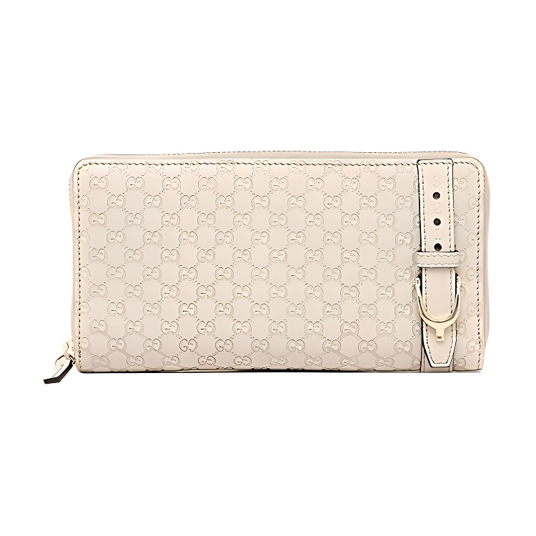 

GUCCI Кожаный женский кошелек белого цвета
