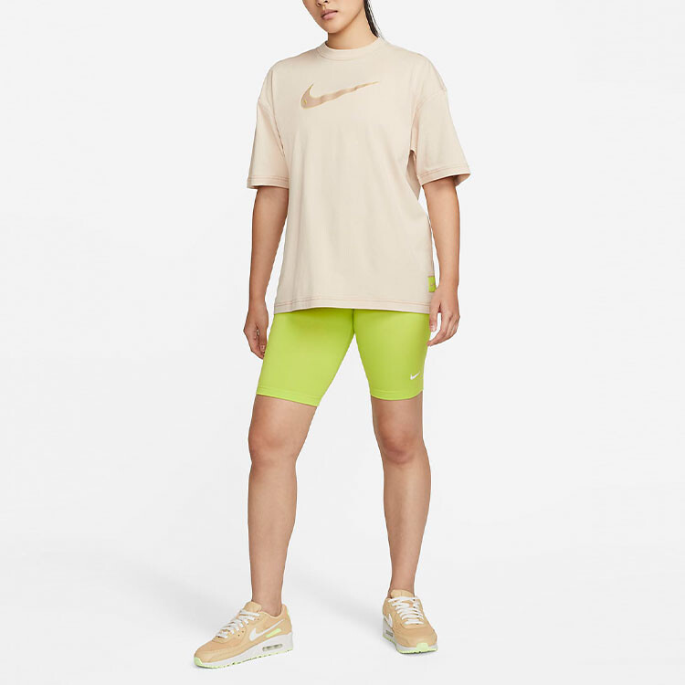 Женская спортивная футболка Swoosh Retro Sporty Crewneck с белым принтом Nike — фото 3
