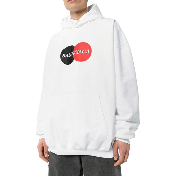 Толстовка uniform logo print hoodie 'white' Balenciaga, белый — фото 2