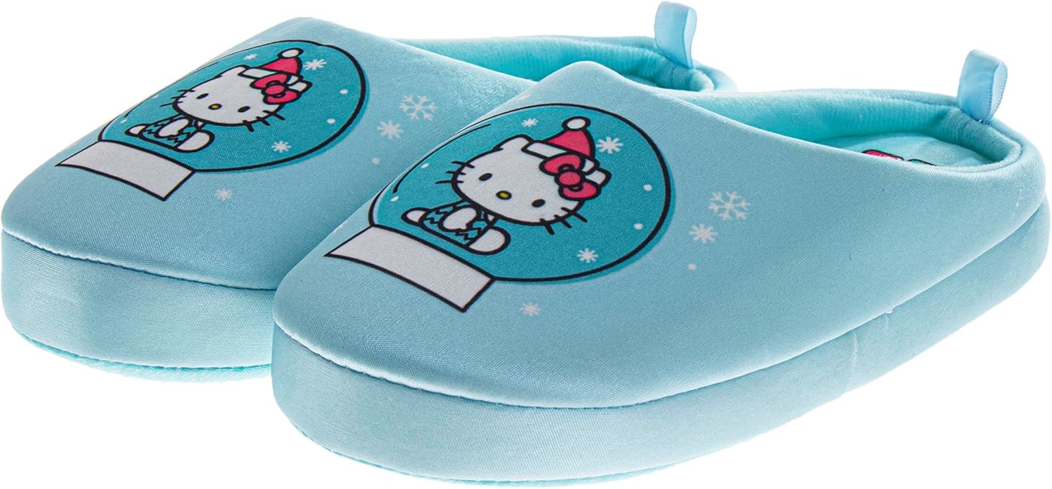 Плюшевые тапочки hello kitty для детей Josmo, светло-голубой — фото 4