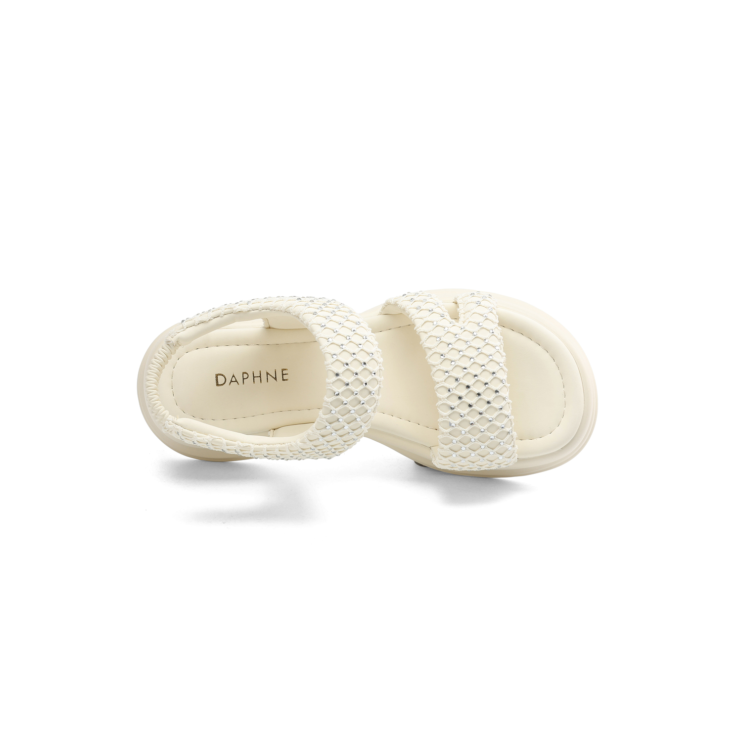 DAPHNE Женские сандалии на одной застежке бежевые, цвет Beige — фото 2
