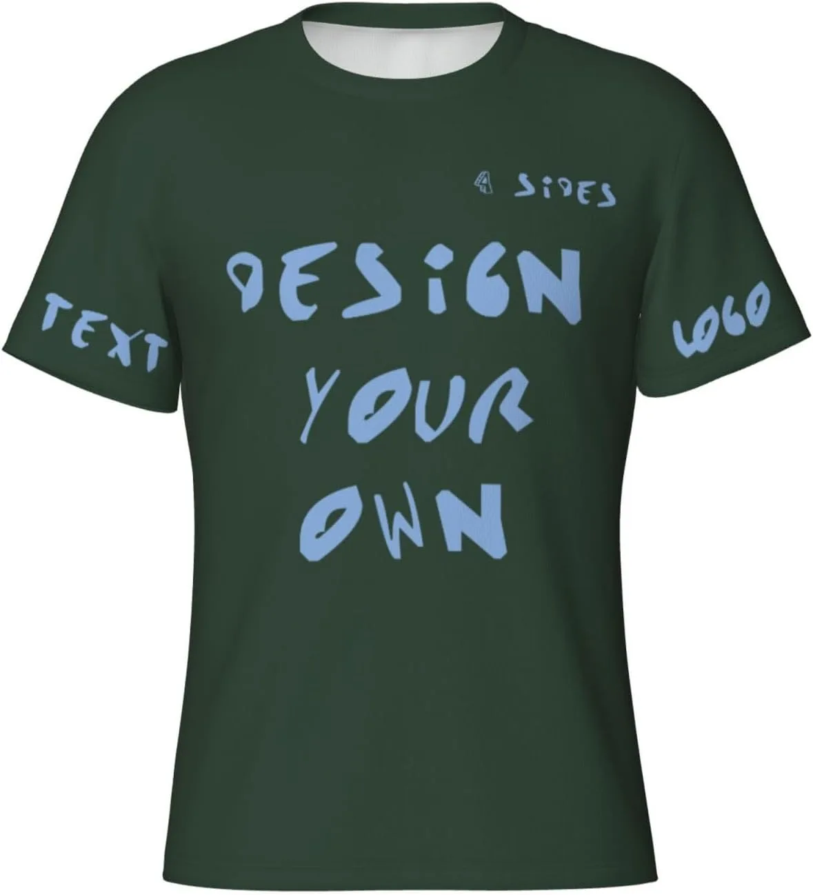 

Футболка Custom с принтом на 4 сторонах