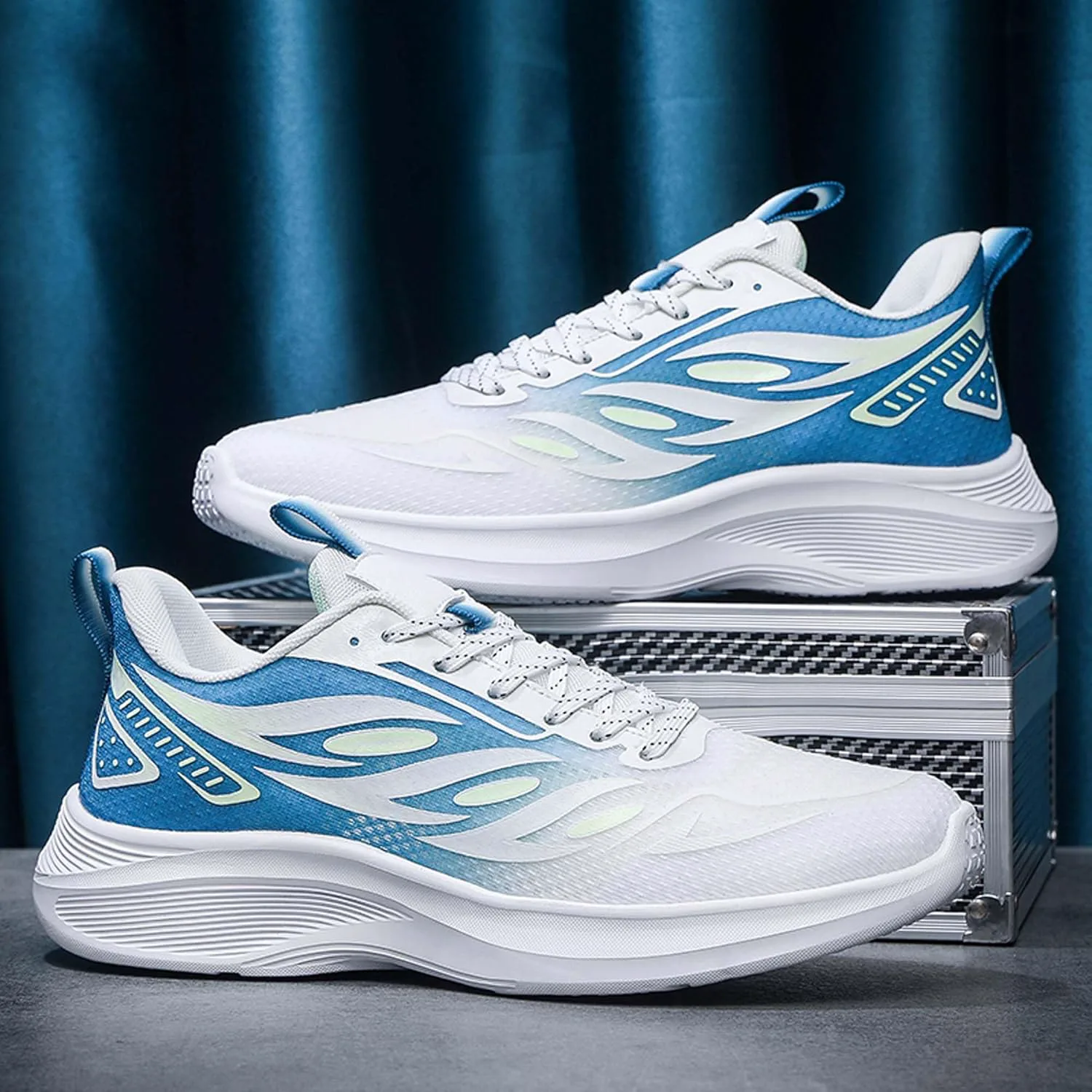 

Мужские легкие кроссовки для бега, повседневные кеды, кроссовки для дома и улицы, мягкая дышащая сетка, противоскользящие, с амортизацией, беговые кроссовки для мужчин, обувь для ежедневной ходьбы Vtiao, белый