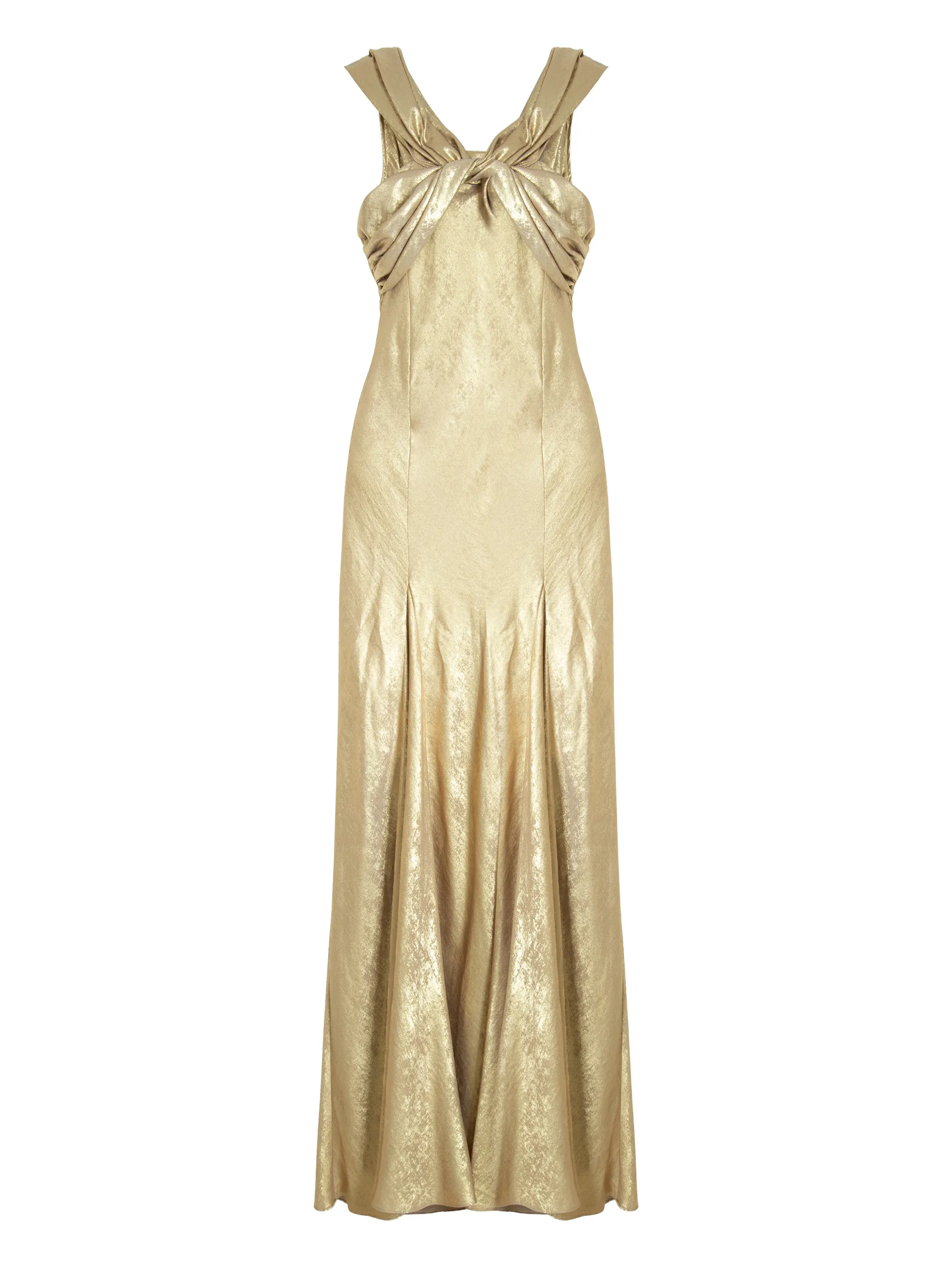 

Платье макси с открытой спиной Isolda, золотистый