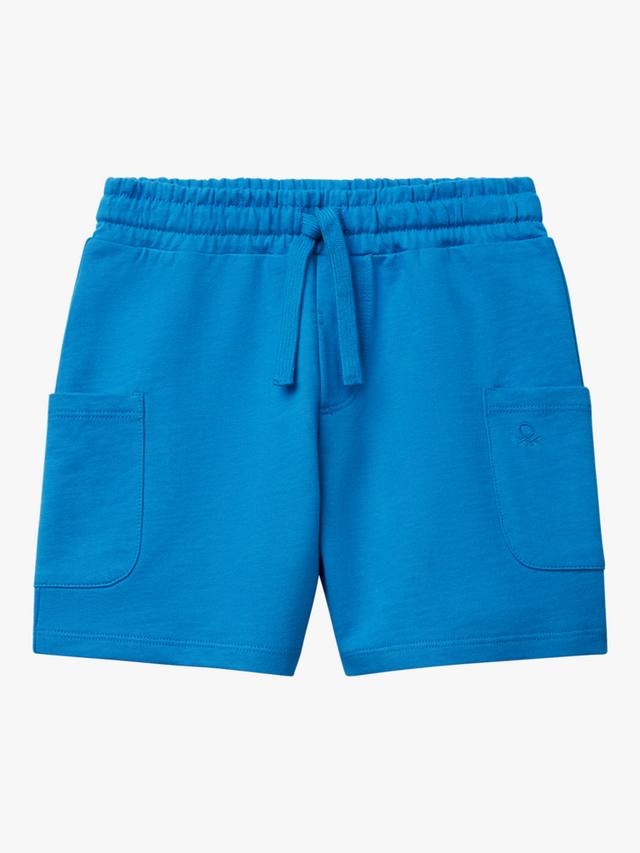 

Детские хлопковые карго-шорты с кулиской Benetton, Blue