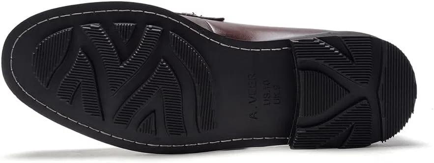 Лоферы A. Veer Samuel Baron Leather Bit, коричневая кожа — фото 3