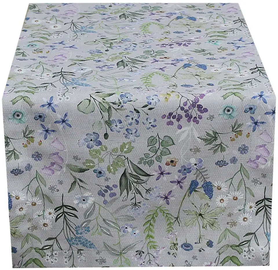 

HOSSNER - HOMECOLLECTION дорожка для стола "Senta", (1 шт.) 40х100 см, серый
