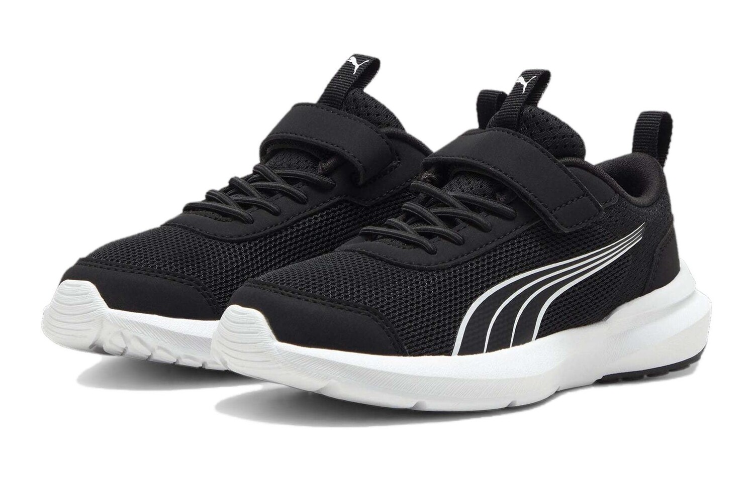 Кроссовки Puma Kruz Track Kids Lifestyle Shoes Kids Low-top Black/White, черный/белый — фото 3