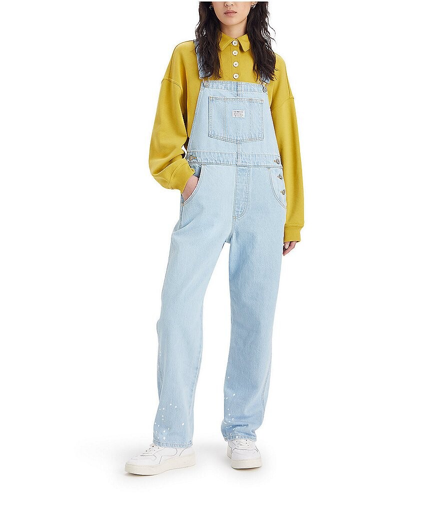 

Винтажный комбинезон прямого кроя Levi's, синий