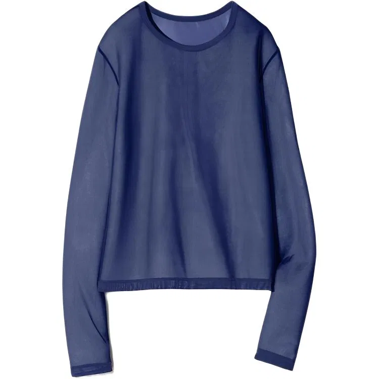 Футболка женская SS26 Sea Blue с круглым вырезом UNIQLO