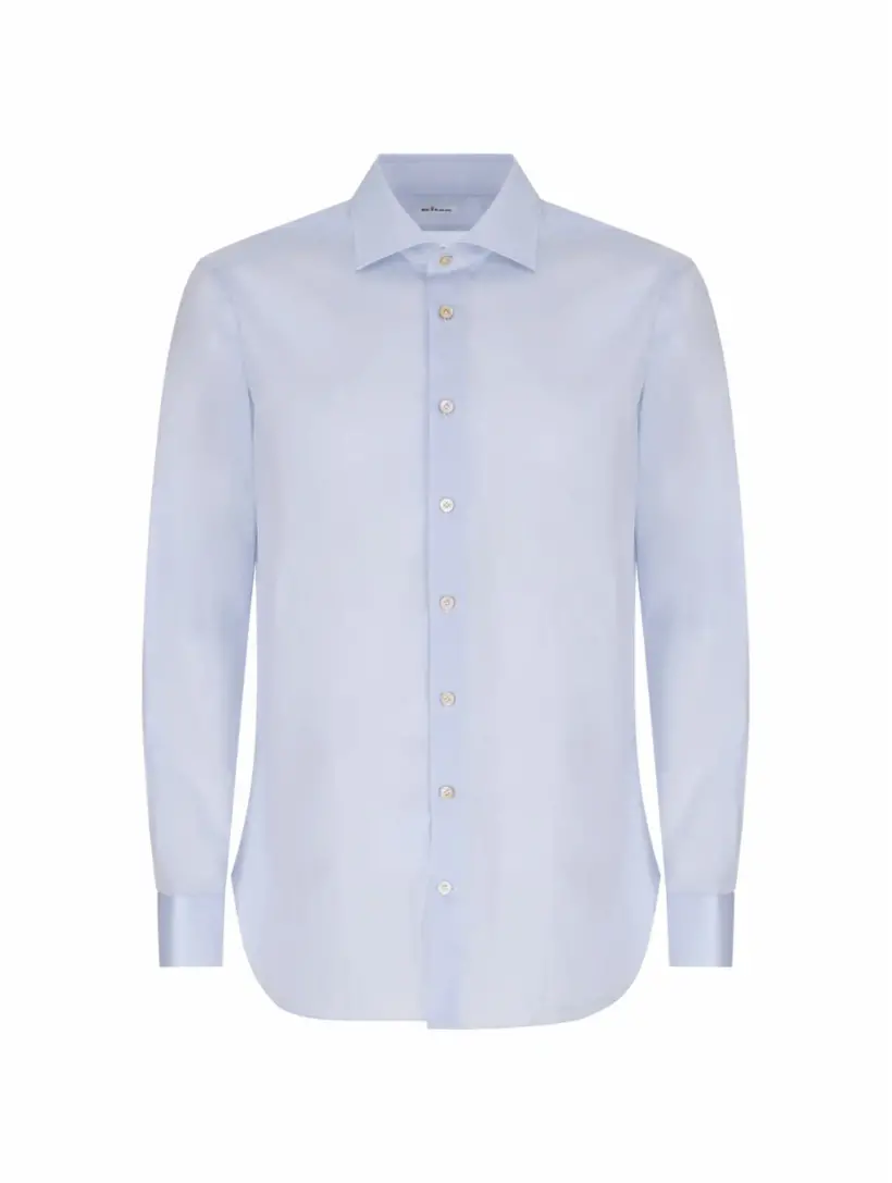 

Хлопковая рубашка Kiton, синий
